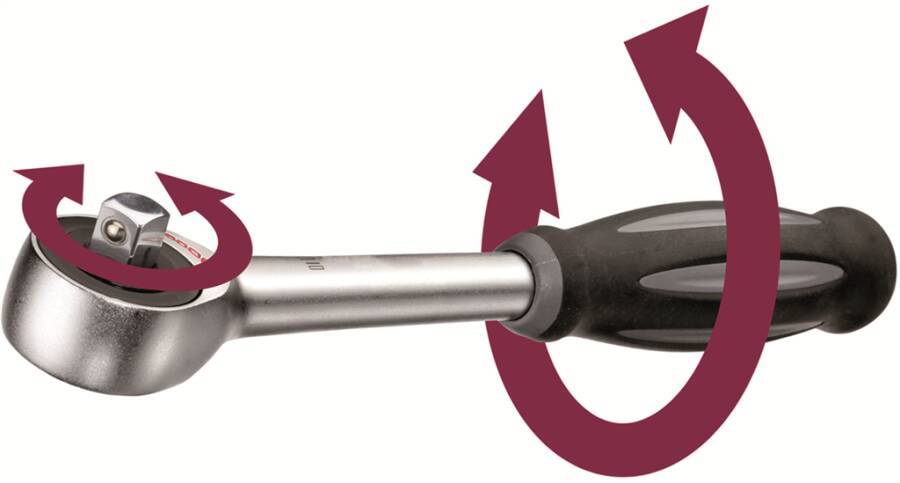 Rotationsknarre 3/8 782528003 Antrieb 3/8`` Länge 240 mm Ausführung 60 Zähne Gewicht 400 g