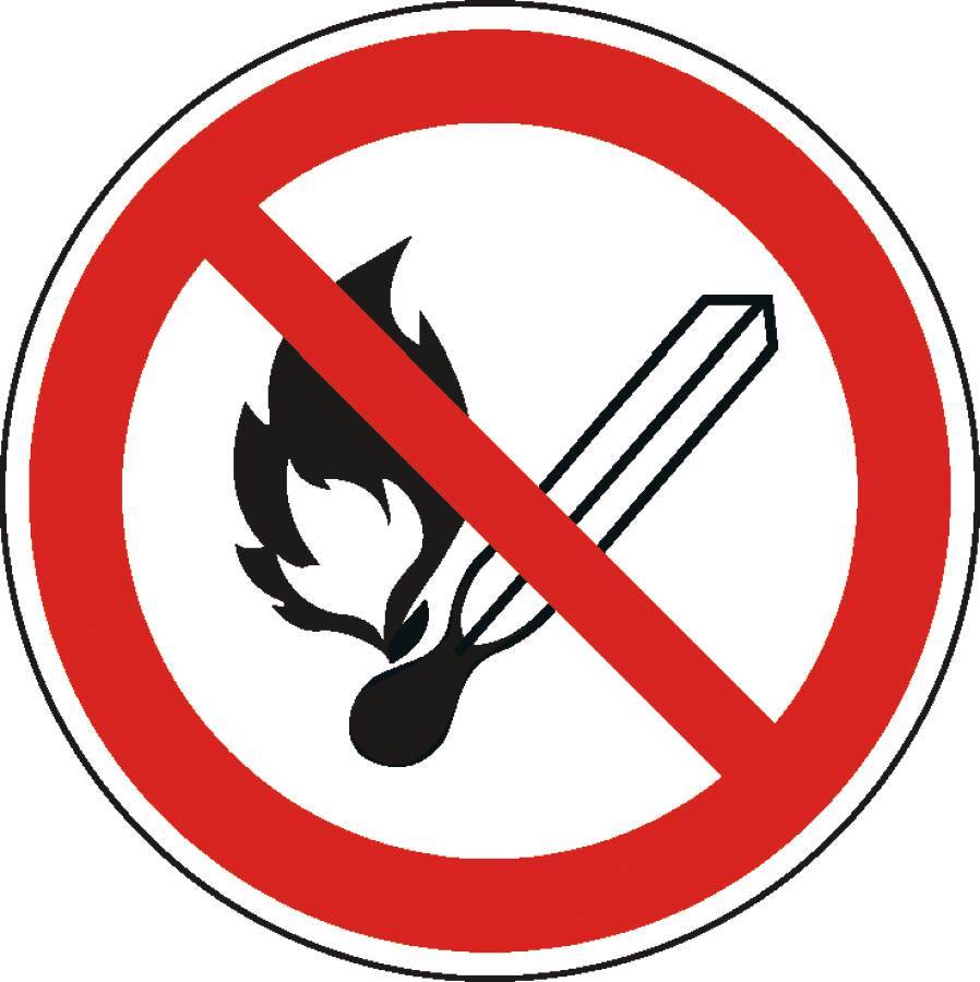 keine offene Flamme; Feuer, offene Zündquelle und Rauchen verboten 932107612 Abmessung Ø 200 mm Material KU Zulassung IS