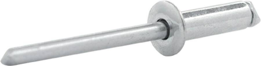 Blindniet Stahl/Stahl Flachkopf 0704139 Farbe blank Material Stahl/Stahl Schaft-Ø 5 mm Schaftlänge 10 mm Klemmbereich 4,