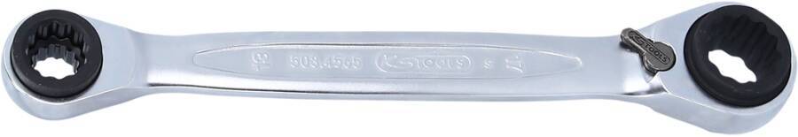 Doppel-Ringratschenschlüssel 4116101 SW 8x11-9x10 mm Länge 150 mm