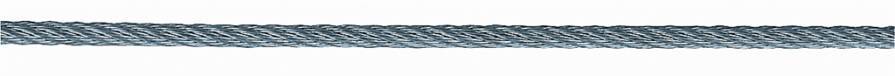 Drahtseil verzinkt 941045203 Seil-Ø 4 mm Ausführung 6x7+1 FE verz.