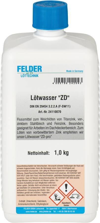 Lötwasser ZD 1000 g Flasche 8086910