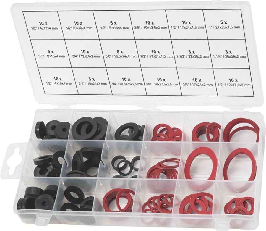 Sortiment Dichtringe-Sanitär, 141-tlg. 46686