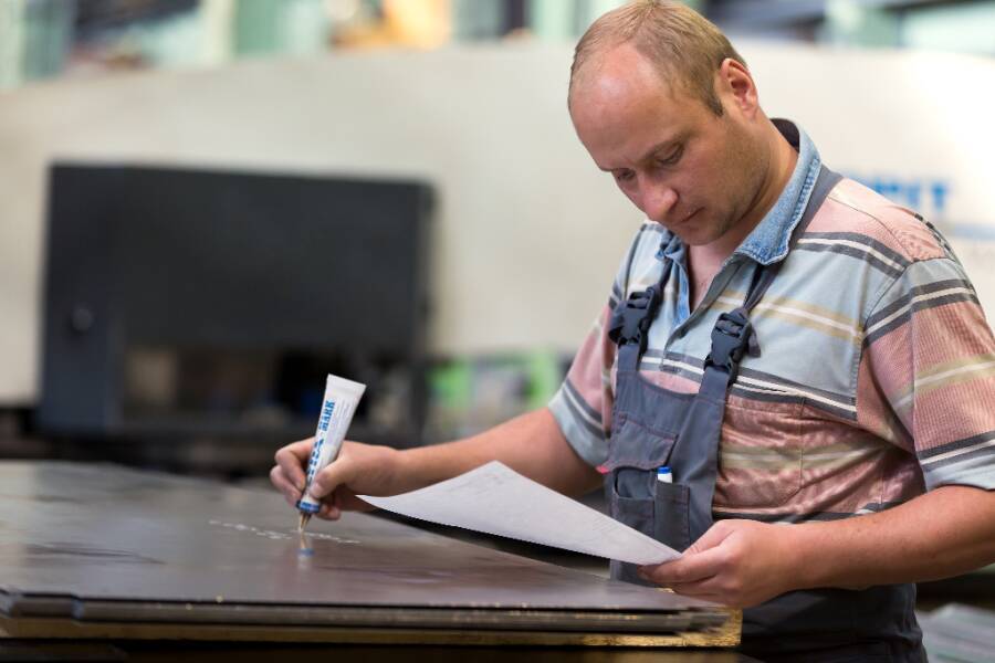 Signierpasten-Tubenschreiber L4150007 Farbe gelb Strichstärke 3 mm Inhalt 50 ml