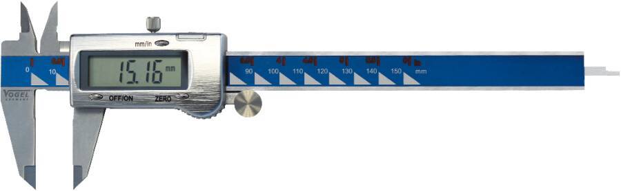 Digital-Messschieber 2 202040-3 Messbereich 150 mm Ablesung 0,01 / 0,0005 mm/inch Schnabellänge 40 mm Tiefenmaß flach