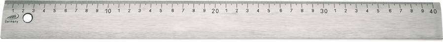 Lineale mit Facette / mm Skalierung 0455428 Länge 500 mm Breite 40 mm Stärke 5 mm