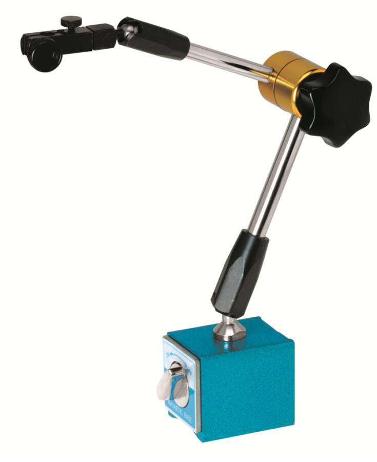 Magnet-Messstativ #2 33810 Haftkraft ca. 600 N Säulenhöhe 380 mm Querarmlänge 270 mm Magnetfuß (L x B x H) 65 x 45 x 55