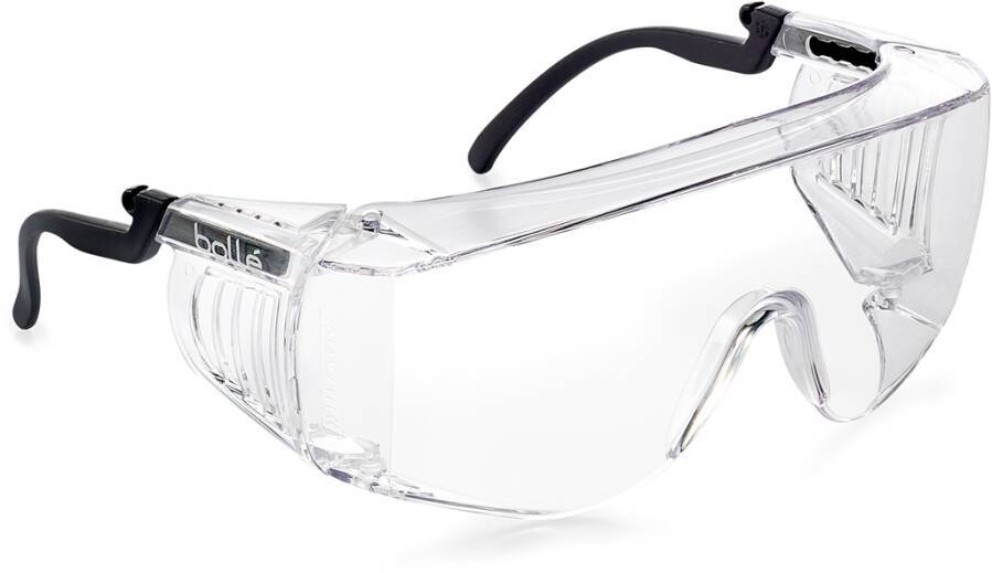 Überbrille SQUALE SQUPSI Rahmen schwarz/kristall Scheibe klar Scheibenkennzeichnung 2C-1.2 1 FT CE Beschichtung PLATINUM