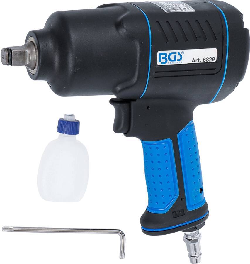 Druckluft-Schlagschrauber 1/2 6829 Lösemoment 1200 Nm Arbeits-/max.-Drehmoment 160 - 610 Nm Drehzahl 7500 U/min Antrieb