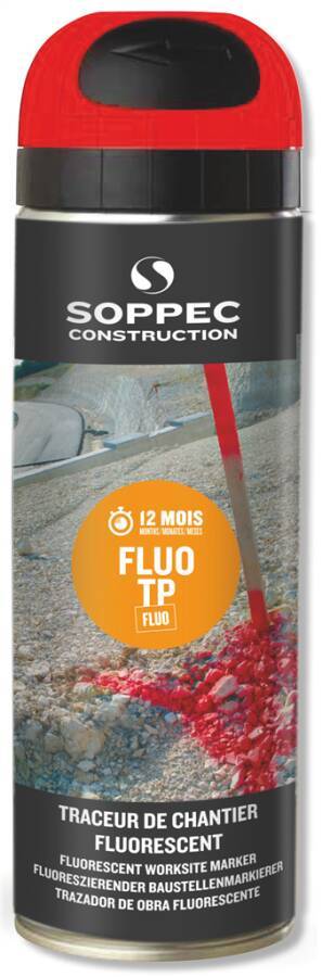Bau-Markierspray Fluo TP 8563905 Farbe grellrot Inhalt 500 ml