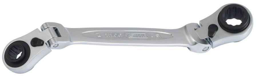 Gelenk-Ratschenringschlüssel 4-in-1 41170 SW 10x13/17x19 mm Länge 253 mm