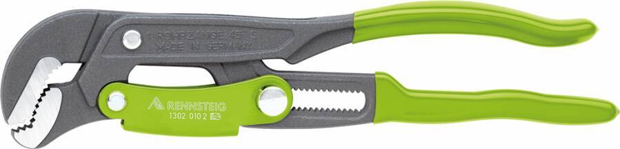 Rohrzange S-Maul, Schnellverstellung 1302 010 2 für Rohr-Ø max. 1 Zoll Länge 325 mm Spannweite 0-42 mm