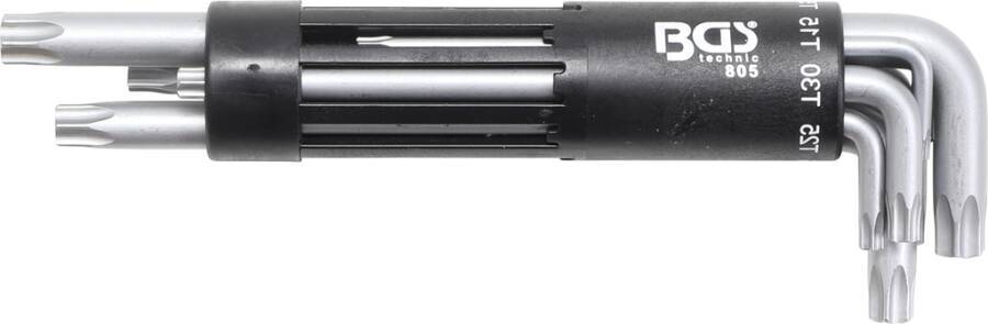 TORX®-Winkelschraubendrehersatz lang, 8-tlg. 805 Größe TX10 - TX50 T Inhalt TX 10-15-20-25-30-40-45-50