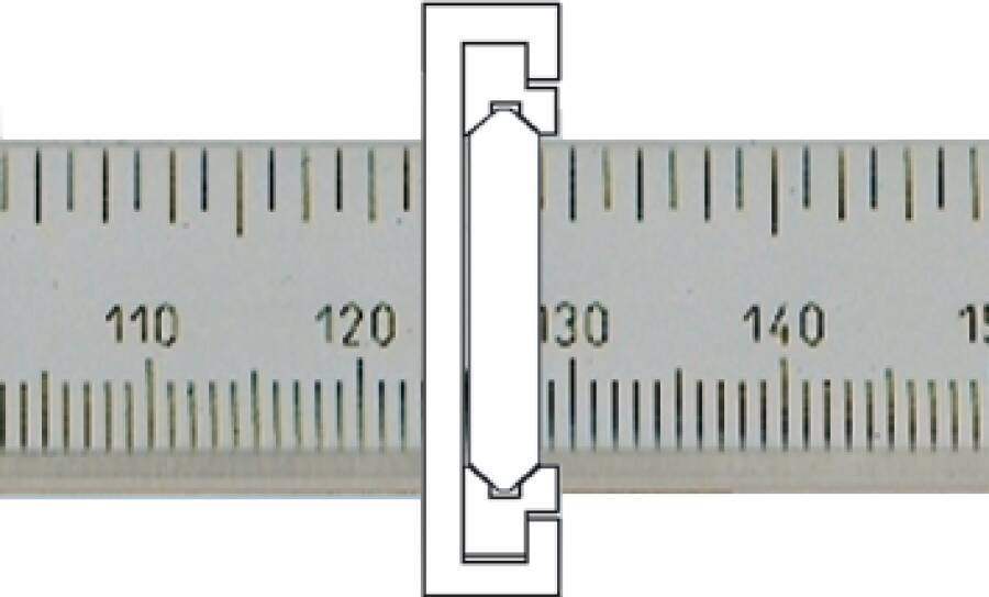 Feinmess-Taschenmessschieber PRISMA 0203501 Messbereich 150 mm Ablesung 0,05 / 1/128 mm/inch Schnabellänge 40 mm