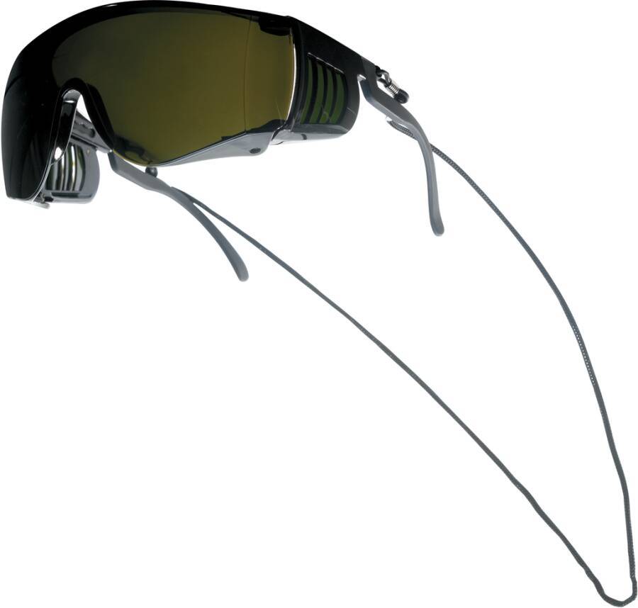Schweißer-Überbrille SQUALE II SQUWPCC5 Rahmen schwarz/grün Scheibe grün / Welding 5 Scheibenkennzeichnung 5 1 S CE Besc