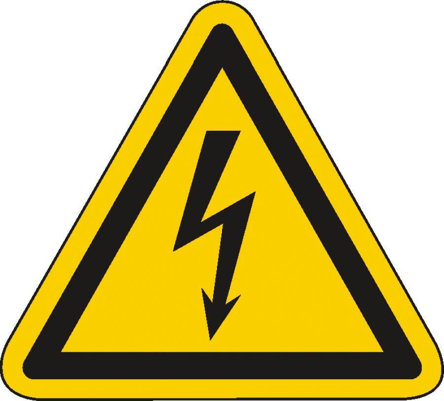 Warnung vor elektrischer Spannung 932109314 Schenkellänge 200 mm Material KU Zulassung ISO 7010