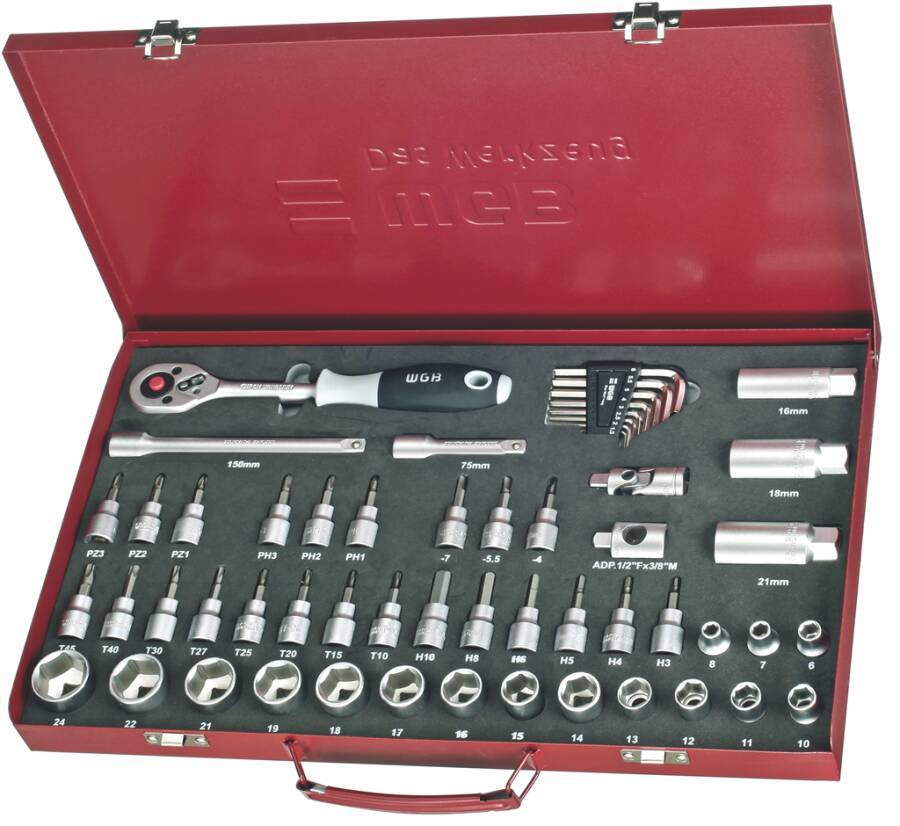 Steckschlüsselsatz 55-tlg. 3/8 782490003