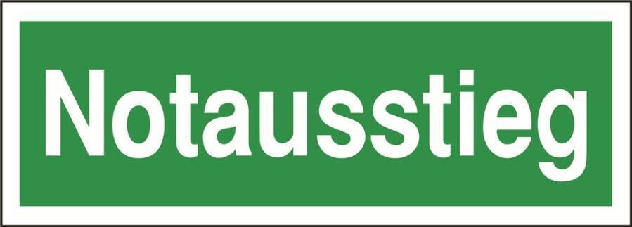 Notausstieg 932106601 Abmessung (BxH) 297 x 105 mm Material FO Zulassung -