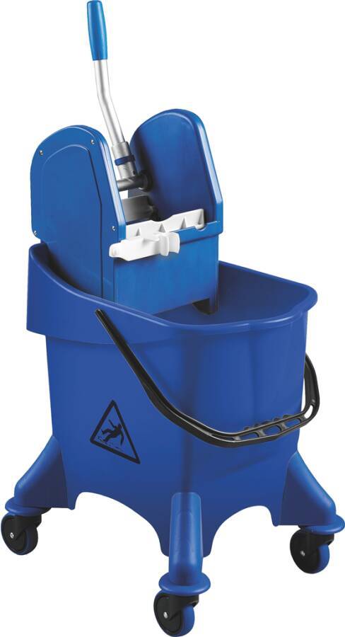 Einfachfahreimer Poly I / Poly II 8858101 Typ Poly I: Einfachfahreimer 30 l Ausführung 4 Lenkrollen Ø 80 mm, 4 Stoßfangs