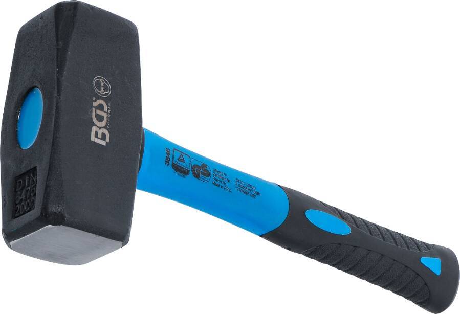 Fäustel mit Fiberglasstiel 3846 Ausführung Hammer Kopfgewicht 2000 g Stiellänge 270 mm