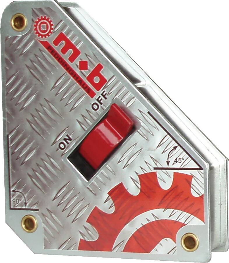 Schweiß- und Haltemagnet 0046000000 Haftkraft 25-36,5 kg Abmessung 100 x 110 x 100 mm Ein-/Ausschalter ja Gewicht 760 g