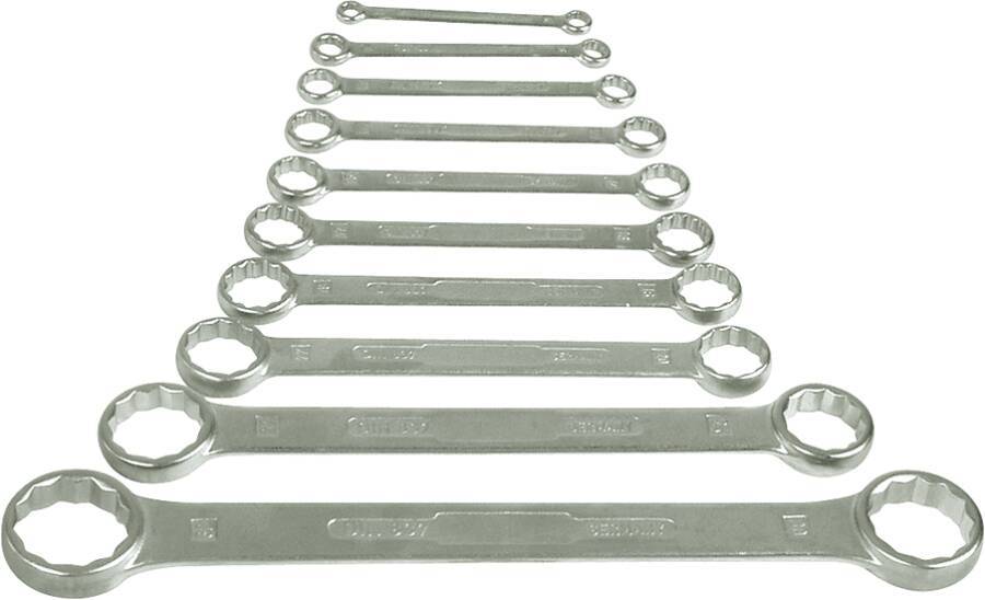 Doppelringschlüsselsatz gerade 10-tlg. 41205