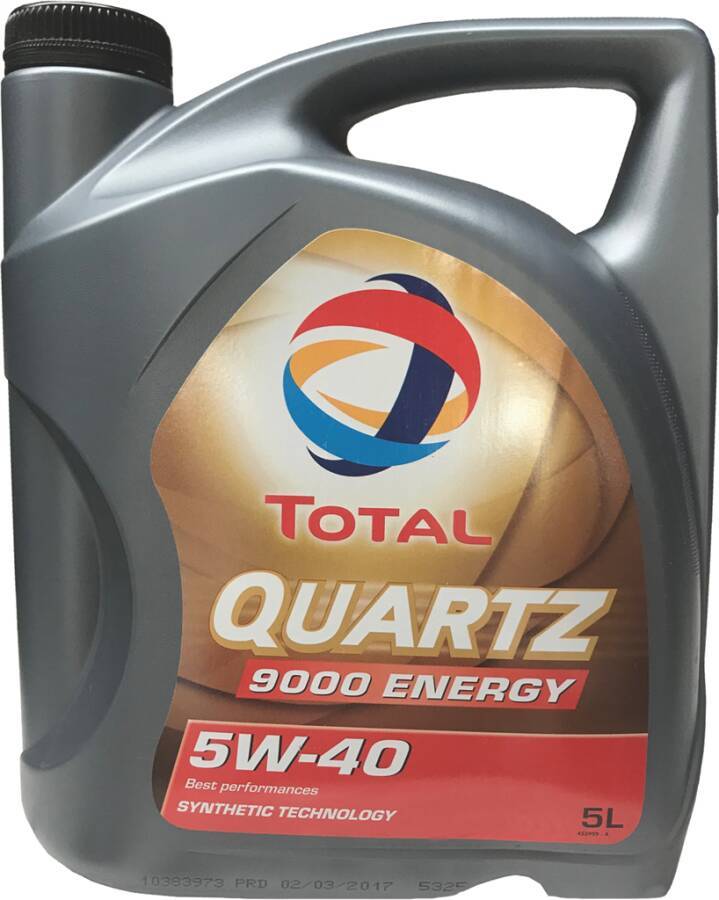 Motorenöl TotalEnergies Quartz 9000 Energy 5W-40 82851 Inhalt 5l Ausführung Kanister
