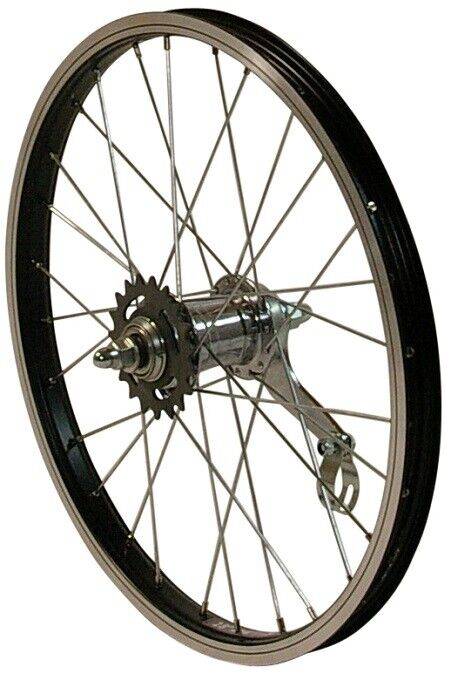 REDONDO 16 Zoll Hinterrad 16" Kasten Felge Schwarz mit 1 Gang Rücktritt Bremse