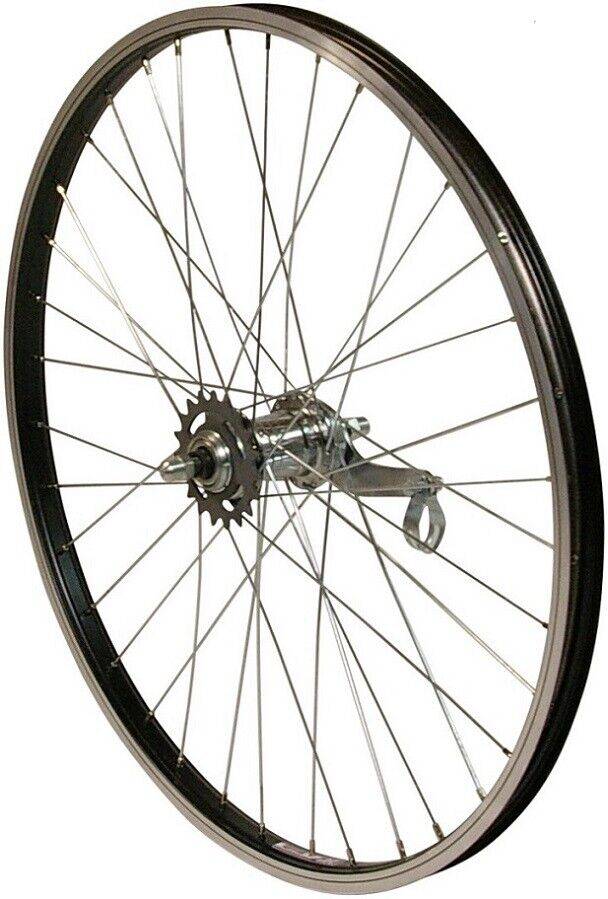 REDONDO 24 Zoll Hinterrad 24" Kasten Felge Schwarz mit 1 Gang Rücktritt Bremse