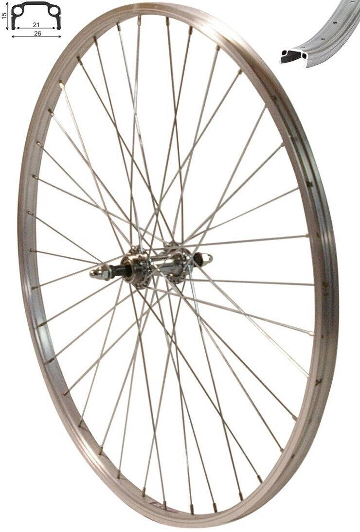 REDONDO 28 Zoll Hinterrad Laufrad 28" Kasten Felge für 5-7 Schraubkranz Silber