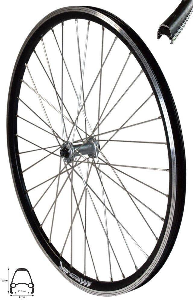 REDONDO 26 Zoll E-Bike Vorderrad Laufrad 4D Felge Shimano HB-T3000 Nabe Schwarz