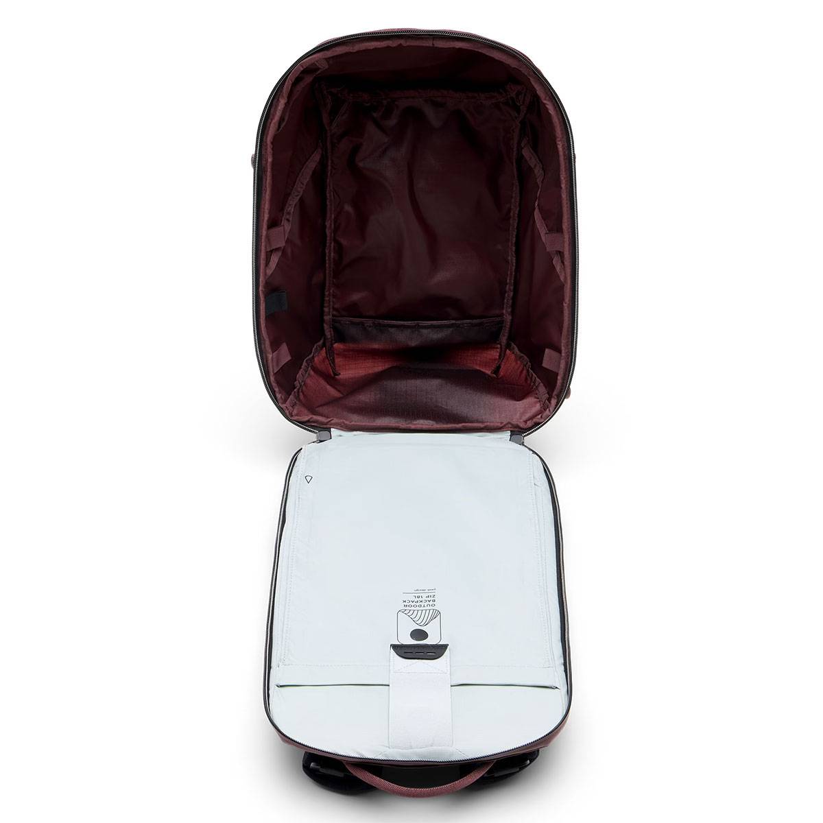 Peak Design Outdoor Backpack Zip 18L Rucksack - Eclipse (Weinrot)