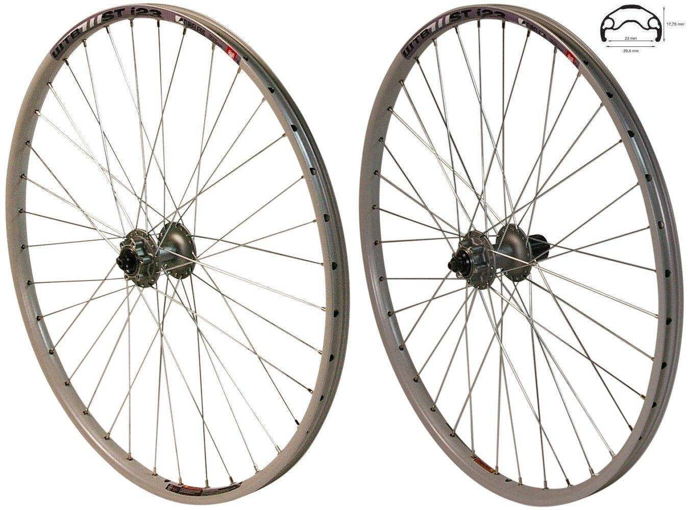 REDONDO 26 Zoll Laufrad Set VR + HR WTB Felge Shimano Deore M525 Silber Disc