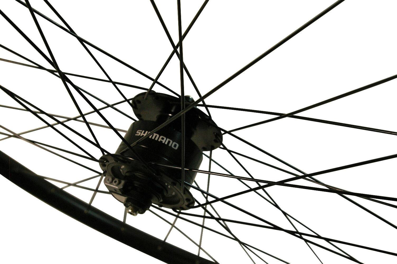 REDONDO 26 Zoll Laufrad Vorderrad Felge schwarz Shimano DH-3N72 Nabendynamo 21mm