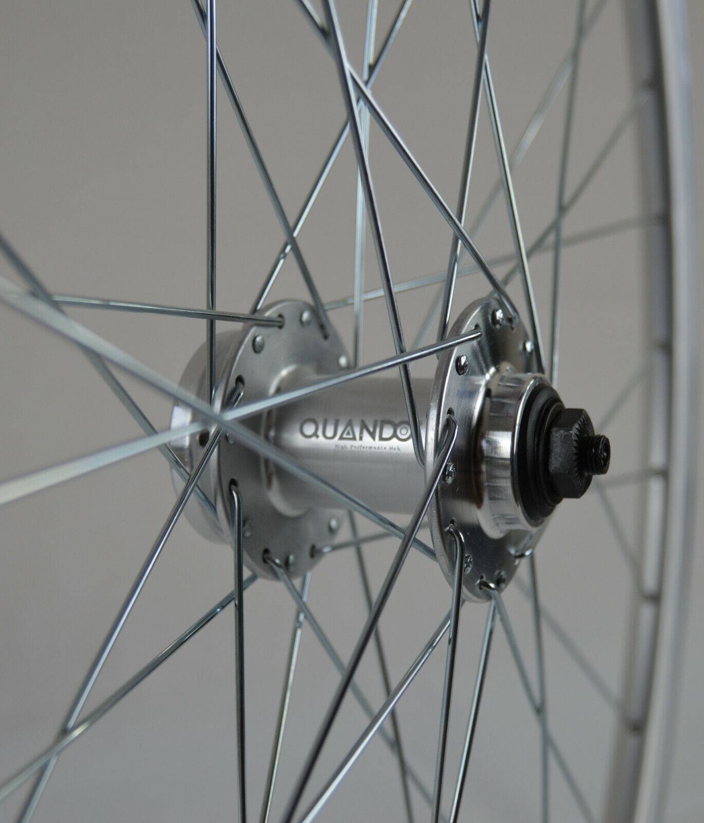 REDONDO 28 Zoll Vorderrad Laufrad Fahrrad V Profil Felge Silber Disc