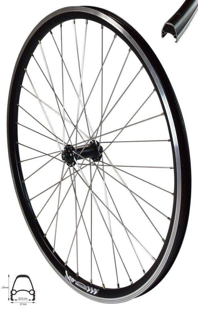 REDONDO 28 Zoll E-Bike Vorderrad Laufrad 4D Felge Shimano HB T3000 Nabe Schwarz