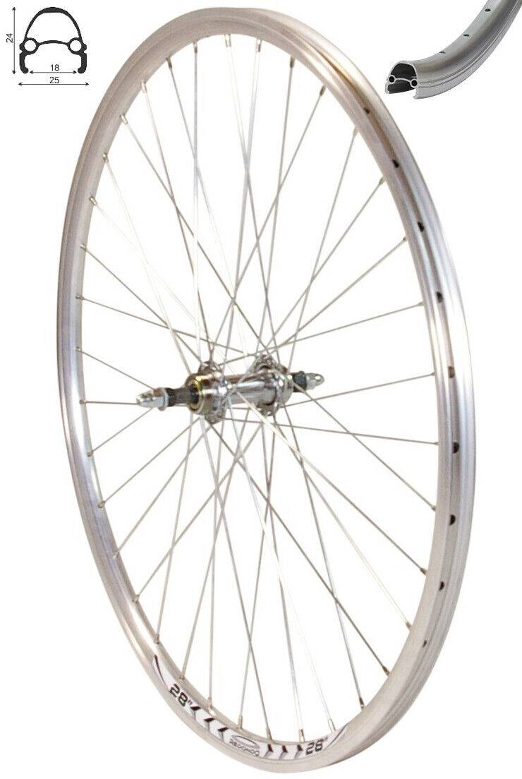 REDONDO 28 Zoll Hinterrad Laufrad Hohlkammer V-Profil 28" Felge 5-7-fach Silber