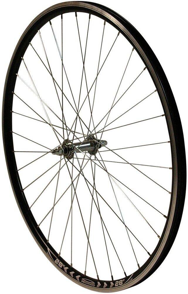 REDONDO 28 Zoll Vorderrad Laufrad V Profil Felge Schwarz/Silber