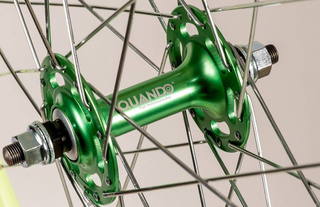 REDONDO 28 Zoll Vorderrad Singlespeed Fixie Laufrad Felge Grün Grün + Reifen