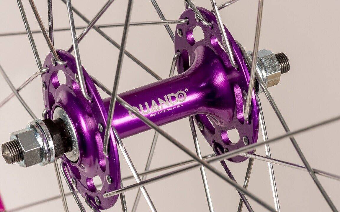 REDONDO 28 Zoll Vorderrad Singlespeed Fixie Laufrad Felge Purple Lila + Reifen
