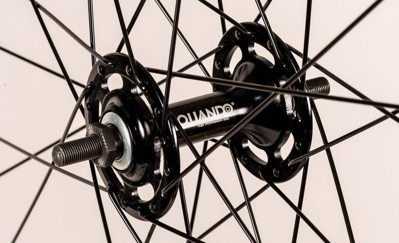 REDONDO 28 Zoll Vorderrad Singlespeed Fixie Laufrad Felge Schwarz Weiss + Reifen