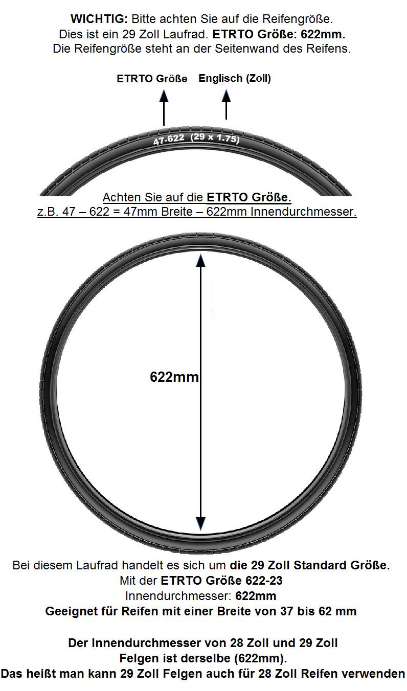REDONDO 29 und 28 Zoll Vorderrad Laufrad WTB Felge Shimano Deore XT M-756 Disc