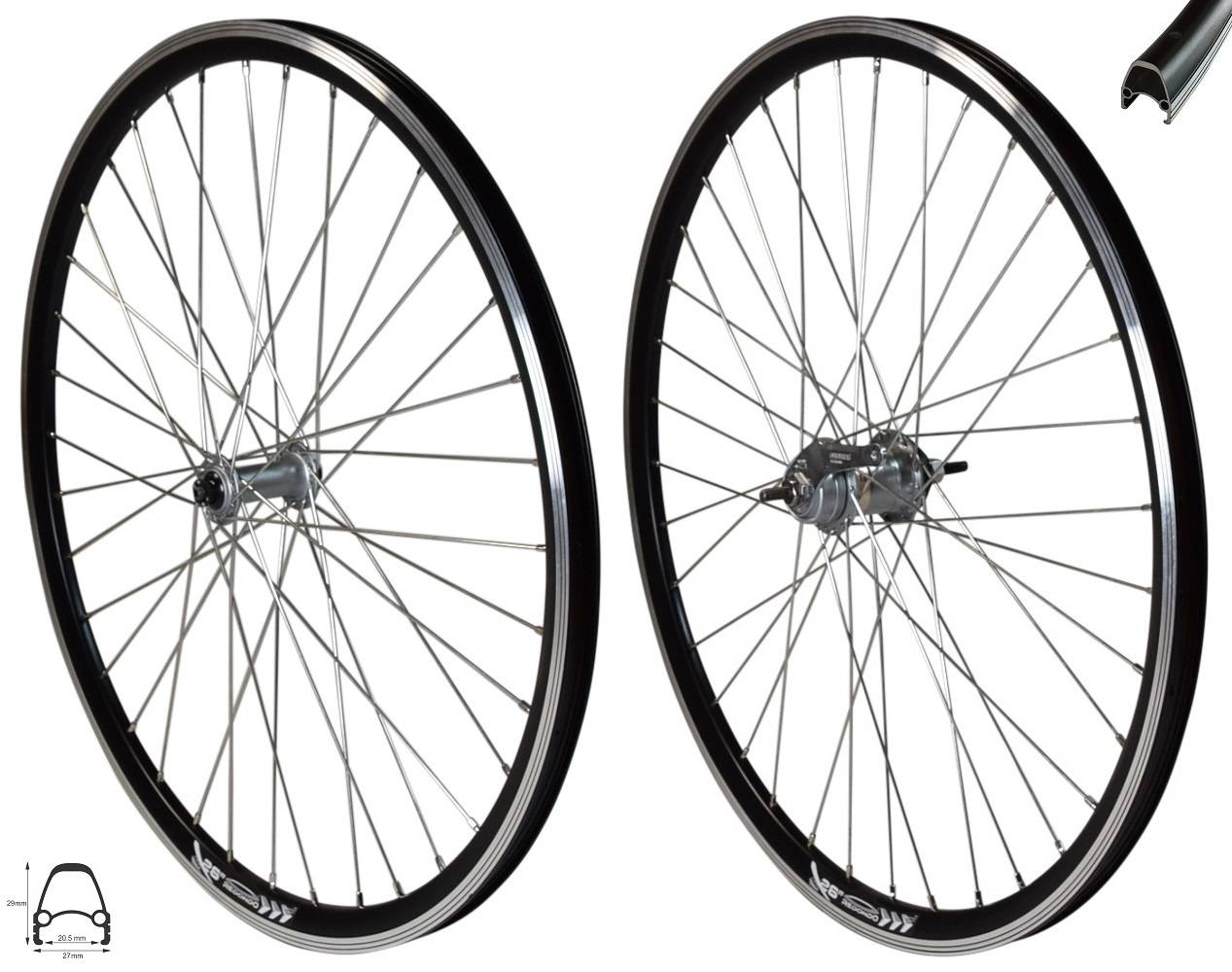 REDONDO 26 Zoll E Bike Laufrad Set VR+HR Felge Shimano Nexus 3 Rücktritt Bremse