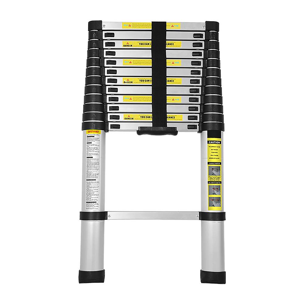 Teleskopleiter Alu 3.8m Stehleiter Mehrzweckleiter Alu Anlegeleiter Multifunktionsleiter Ausziehleiter