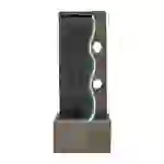Elektrischer Gartenbrunnen in Grau – warmweiße LED-Leuchten – Harmony Falls Elektrischer Gartenbrunnen in Grau – warmweiße LED-Leuchten – Harmony Falls