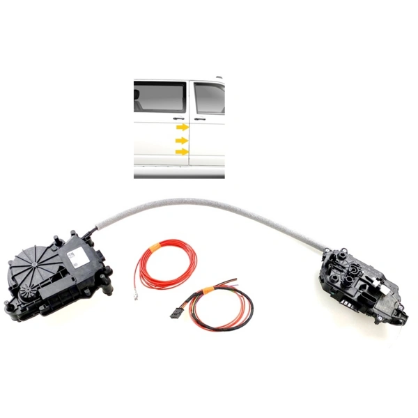 VW T6.1 Zuziehhilfe SoftClose Schiebetür Nachrüstpaket Links VW T6.1 Zuziehhilfe SoftClose Schiebetür Nachrüstpaket Links