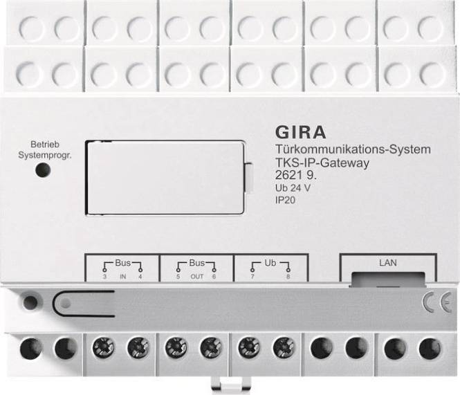 GIRA 262198 TKS-IP-Gateway (2.Generation) 10 Liz.Türko Install.Baumaterial Hauskomm/Batt/Sicher