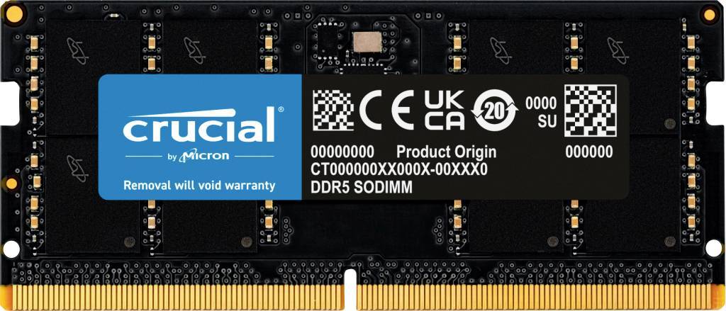 SO DDR5 64GB PC 5600 CL46 Crucial intern retail Multimedia-Technik Speichermodule