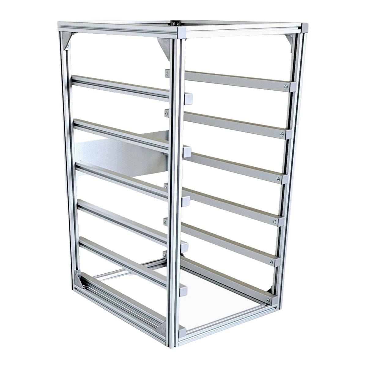 Batterierack für 6 Pytes E-BOX 48100R LiFePo4-Batterien