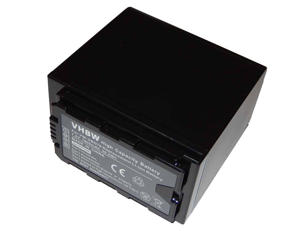 Schwarze rechteckige Lithium-Ionen-Batterie mit der Aufschrift „VHBW High Capacity Battery